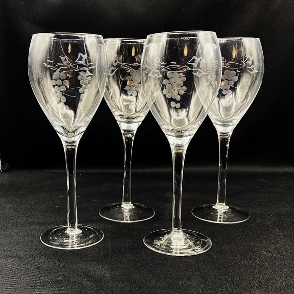 Etched Wine Glasses Etsy