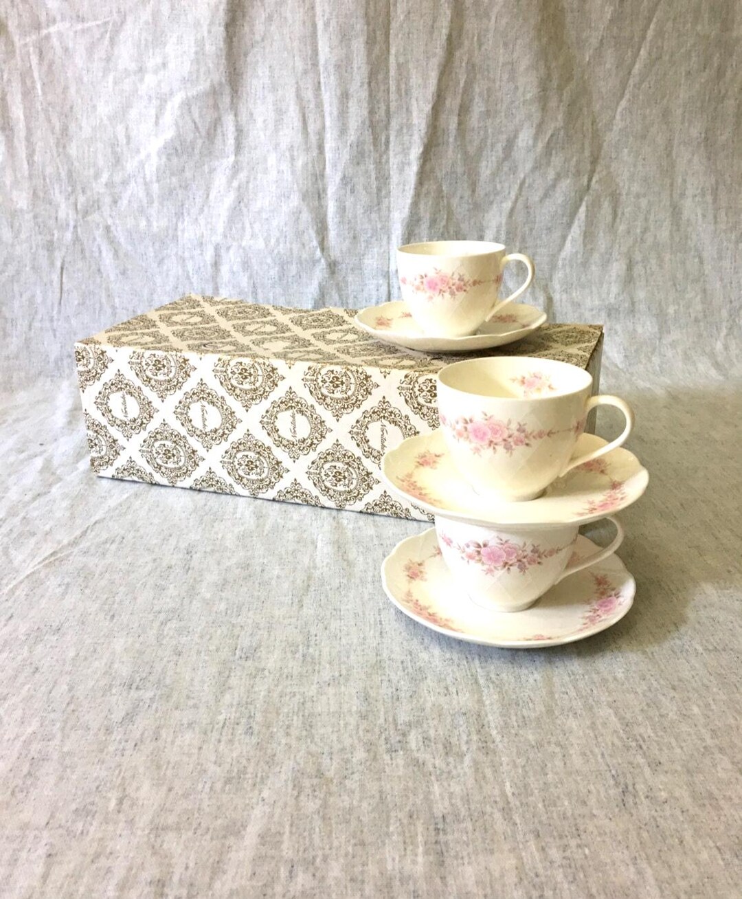 Noritake Studio Collection Bone China Cups and Saucers Noritake Studio Collection Bone China Cups and Saucers