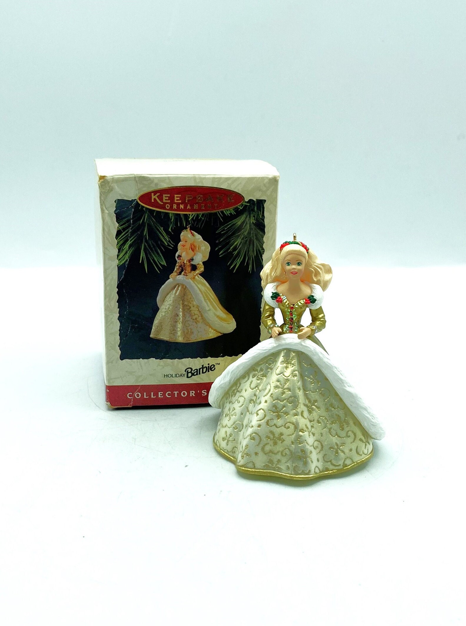 1994 Holiday Barbie Hallmark Christmas Ornament Etsy