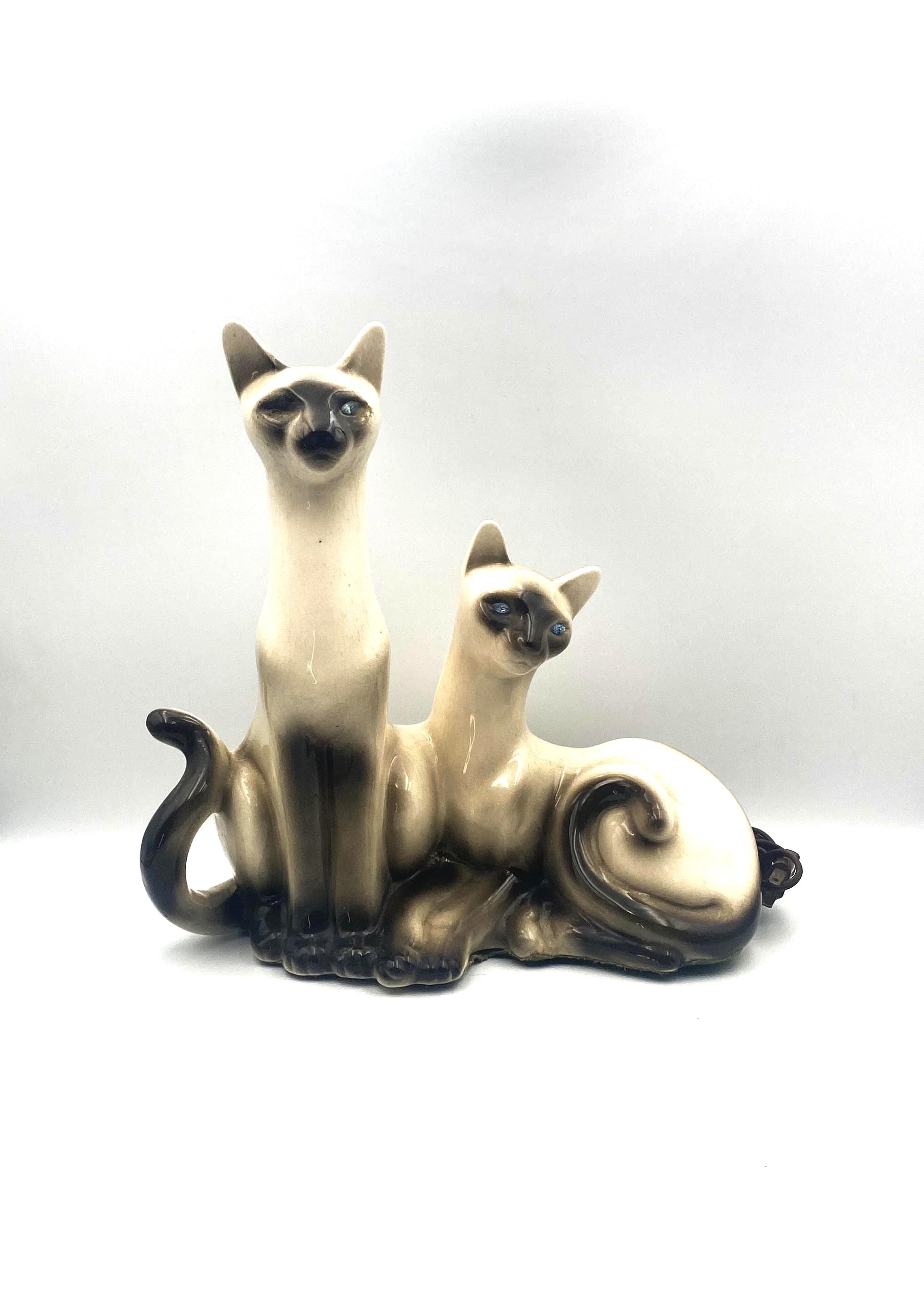 Mid Century Modern Siamese Cat TV Lamp by Lane & Co. - Etsy