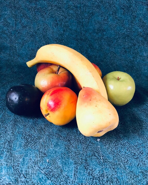 Vintage 1970s Plastic Fruit Artificial Fruit 8 Pieces Etsy