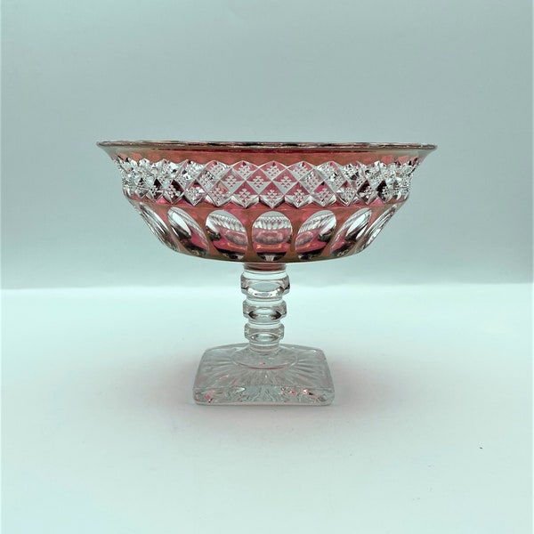 Vintage Westmoreland Waterford Ruby Bell Compote