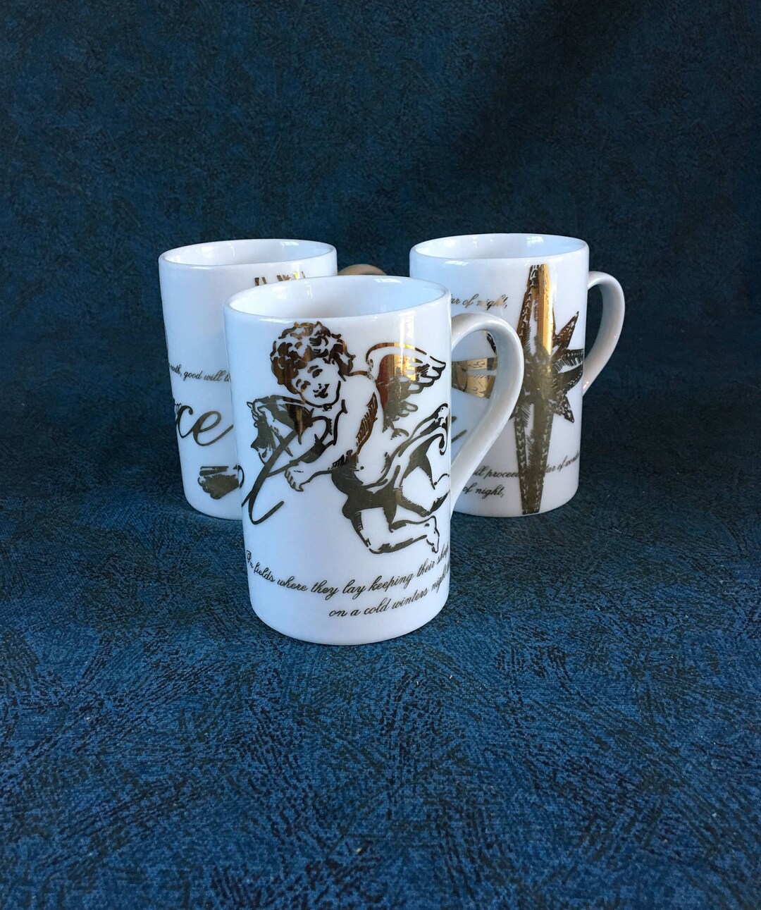 Macy's Christmas Mugs, Celebrate the Season, Set of 3 Etsy