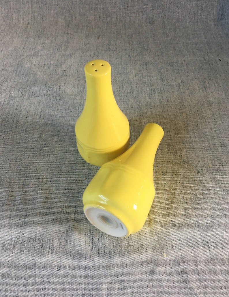 Yellow Shakers Vintage Sears Buttercup Federalist Salt and Pepper Shakers