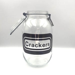 Vintage Carlton Glass Cookie Canister