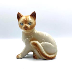 Vintage Mid Century Siamese Cat Figurine