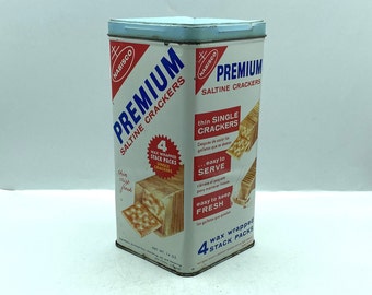 Vintage Nabisco Premium Cracker Advertising Tin