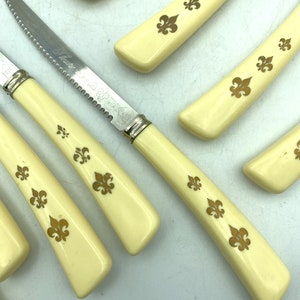 Vintage Fleur De Lis Cutlery, 13 Piece Set image 4