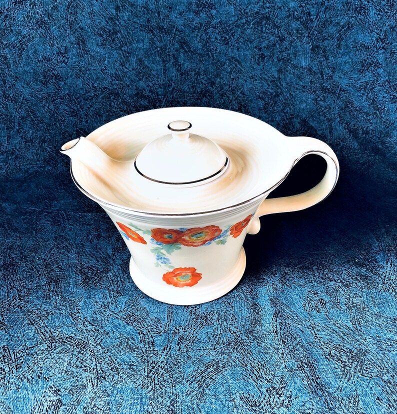 Hall's Superior Orange Poppy Melody Teapot Etsy