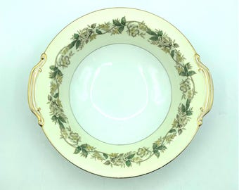 Vintage Noritake #5020 White Rose Vegetable Serving Bowl