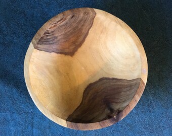 Vintage Primitive Wooden Dough Bowl
