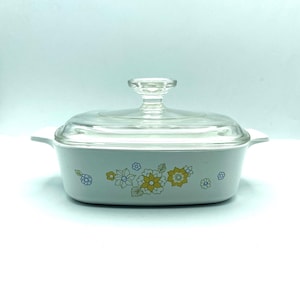 Vintage Corning Ware Floral Bouquet 1 Quart Casserole Dish