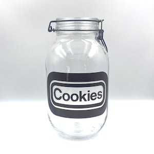 Vintage Carlton Glass Cookie Canister