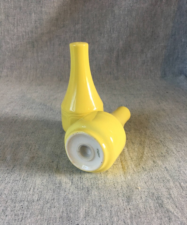 Yellow Shakers Vintage Sears Buttercup Federalist Salt and Pepper Shakers