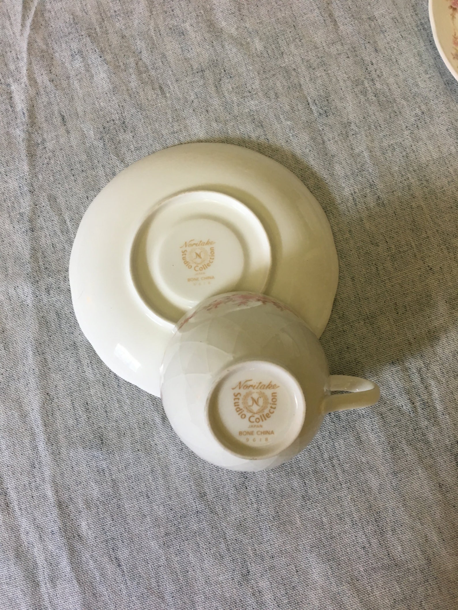 Noritake Studio Collection Bone China Cups and Saucers Etsy