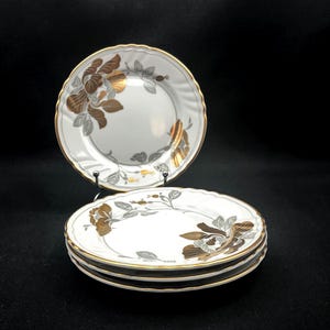 Vintage Fitz and Floyd Odeon Bread and Butter Plates, Set of 4