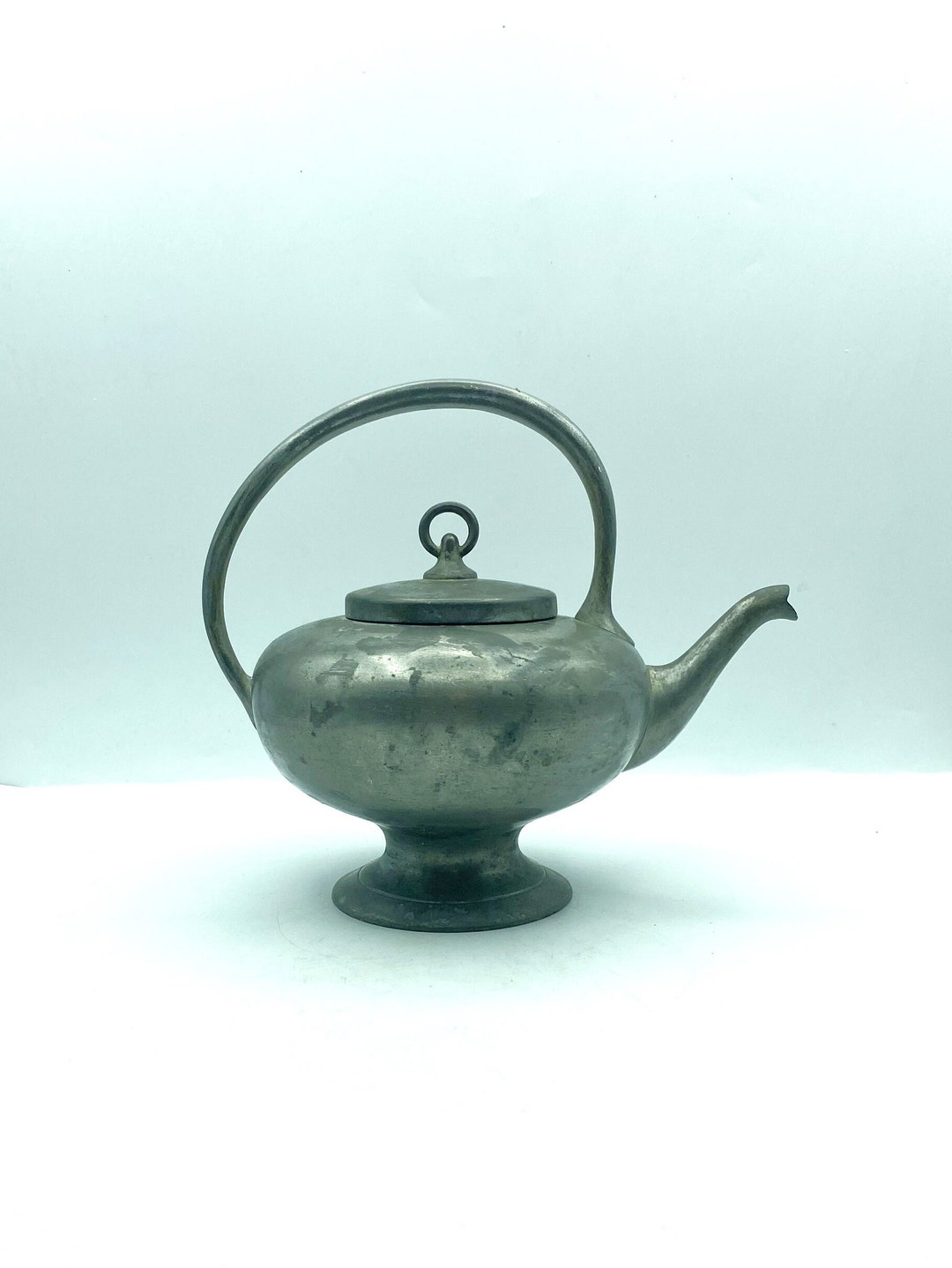 Vintage Insico American Pewter Teapot Etsy