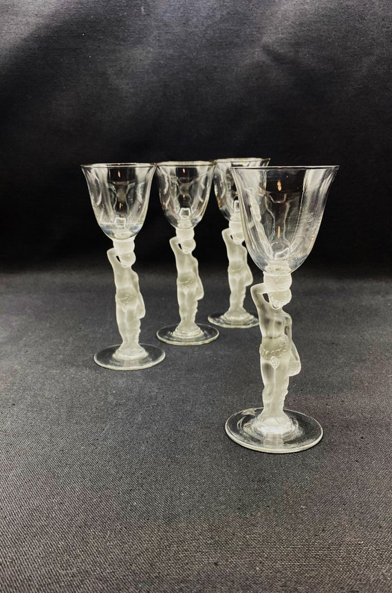 Vintage Bayel France Bacchus Frosted Stem Cordial Wine - Etsy Finland Vintage Bayel France Bacchus Frosted Stem Cordial Wine - Etsy Finland