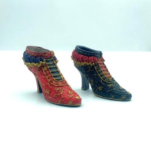 Vintage Miniature High Heel Shoes, Set of 2
