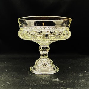 Vintage Colony King&#39;s Crown Clear Large Compote