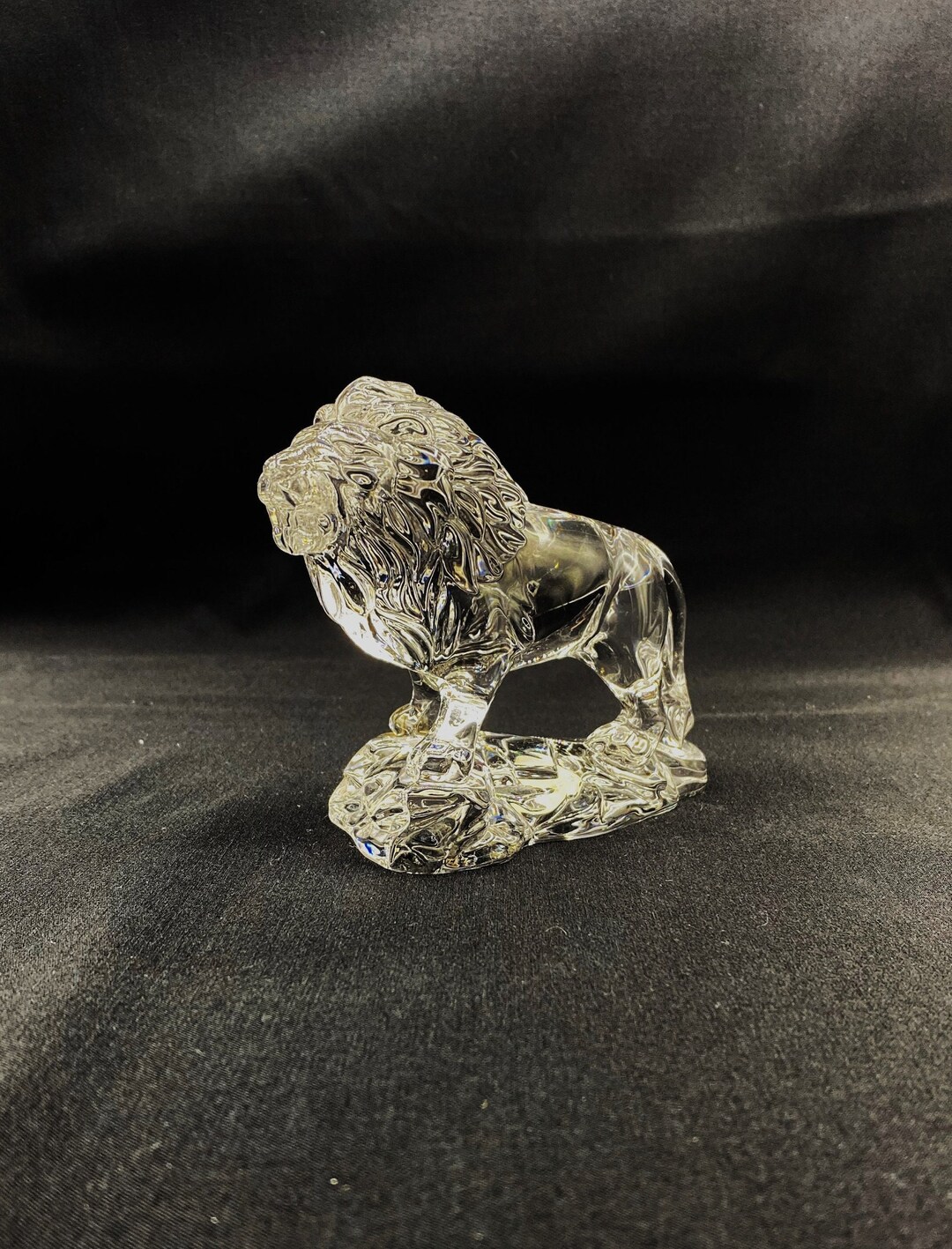 Vintage Crystal Lion Figurine Princess House Wonders of the Etsy