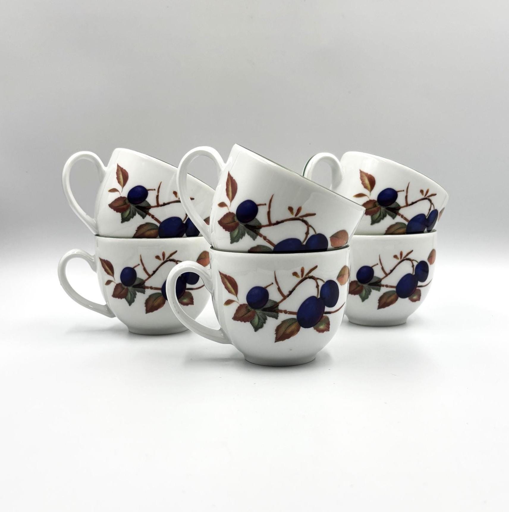 Royal Worcester Evesham Vale Mugs - Etsy