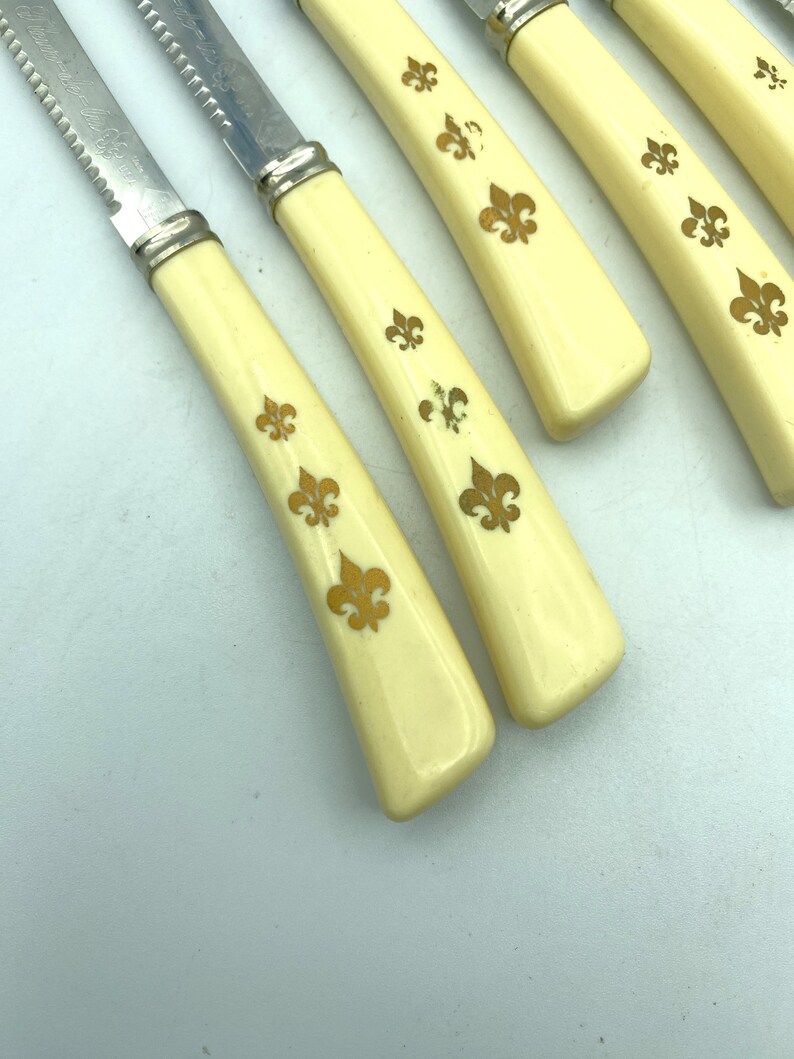 Vintage Fleur De Lis Cutlery, 13 Piece Set image 3