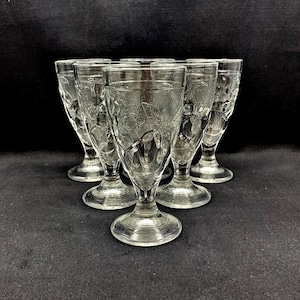 Vintage Cristal D&#39;Arques Gourmande Water Goblets, Set of 6