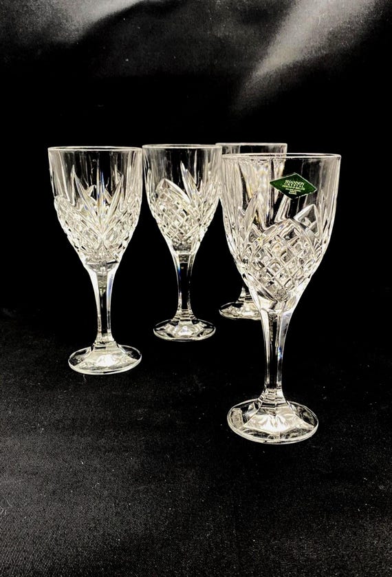 Vintage Godinger Dublin Shannon Crystal Water Goblets, Set of 4 - Etsy