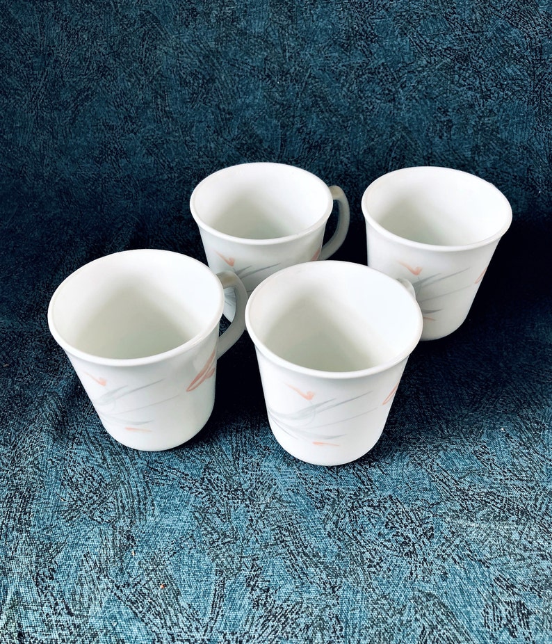 Corelle Desert Rose Coffee Mugs by Corning Set of 4 Etsy