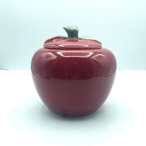 Vintage House of Webster Ceramic Apple Canister