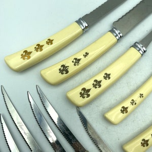 Vintage Fleur De Lis Cutlery, 13 Piece Set image 5