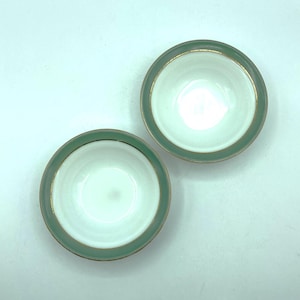 Vintage Pyrex Regency Green Dessert Bowls, Set of 2