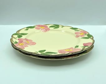 Set of 2, Vintage Franciscan Desert Rose Dinner Plates