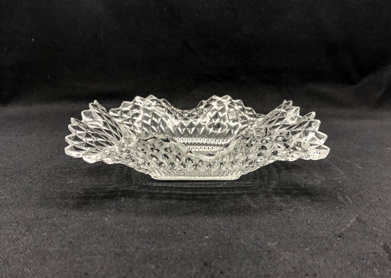 Vintage Indiana Diamond Point Mint or Candy Dish