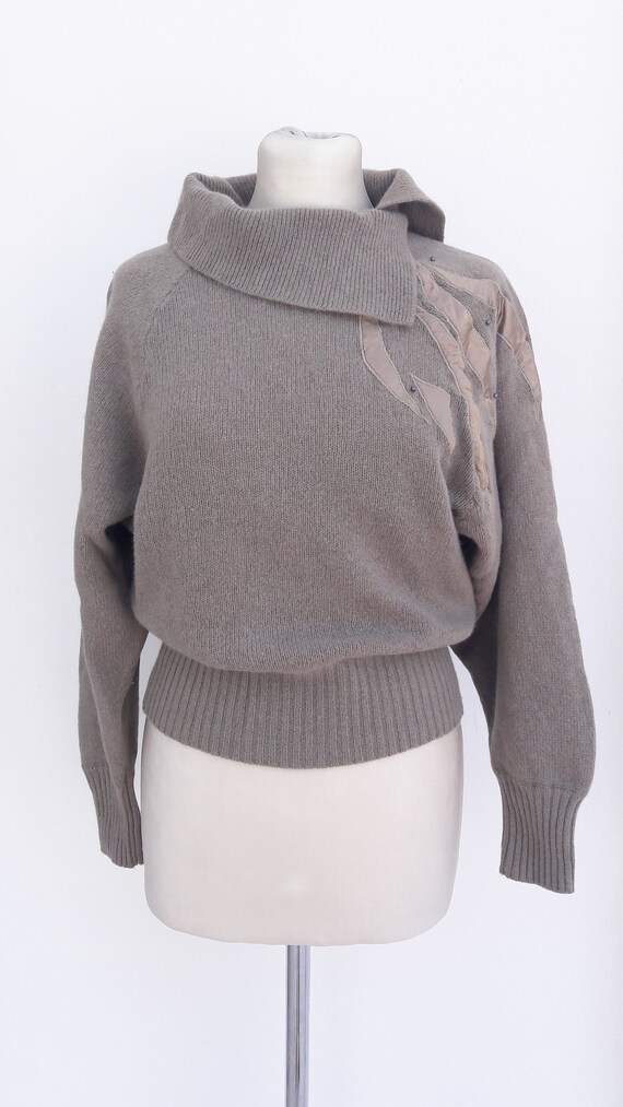 Vintage Emreco Batwing Jumper Grey Mink 