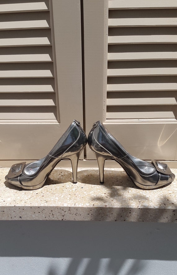 karen millen silver shoes