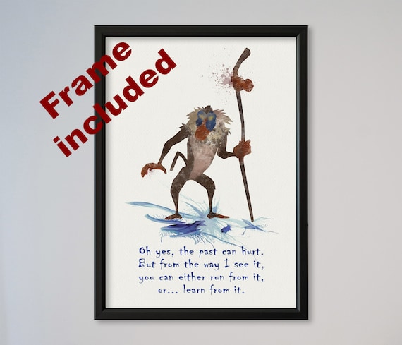 Le Roi Lion Rafiki Citation Aquarelle Illustrations Art Print Etsy France Le Roi Lion Rafiki Citation Aquarelle Illustrations Art Print Etsy France