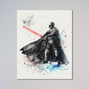 Darth Vader Star Wars Poster Watercolor Print Art Decor Art Picture