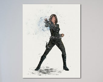 Quake Daisy Johnson Poster or Canvas Agents of S.H.I.E.L.D. Watercolor Print Art Picture Wall Decor Nursery Room Decor