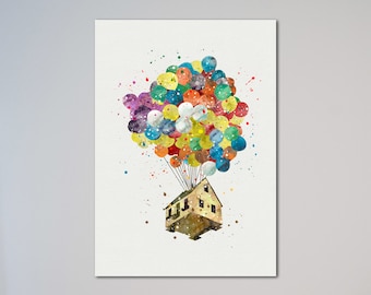 Up Balloon House Poster Print