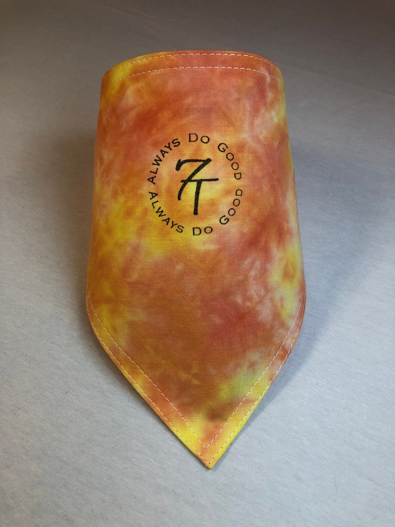 Dog Bandana Tie Dyed Custom Colors Bandanna