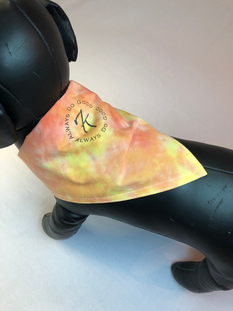 Dog Bandana Tie Dyed Custom Colors Bandanna