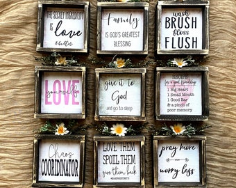 Gift, Inspirational quotes, friend gift, grandparent, sign, house warming, kitchen, decor, custom sign, Easter, Birthday gift, Little Box