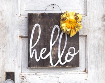 farmhouse decor, rustic home decor, little box sign, little box signs, porch decor,  entryway, welcome sign, hello sign