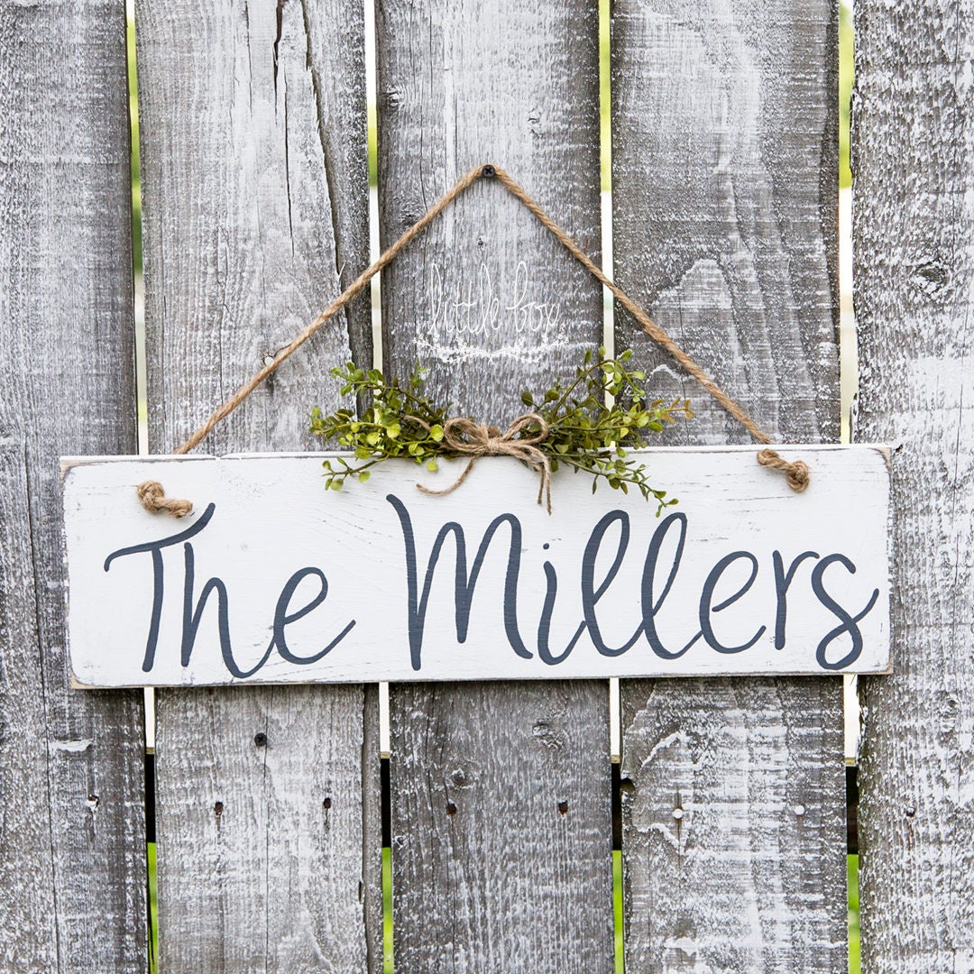 Personalized Door Hanger / Name Sign / Door Decor / Front Etsy