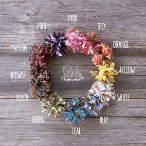 Poofs, Bows, pom pom, Poof Bows, poof, twined, ribbon bow, holiday bow, custom bow, garland, ribbon,