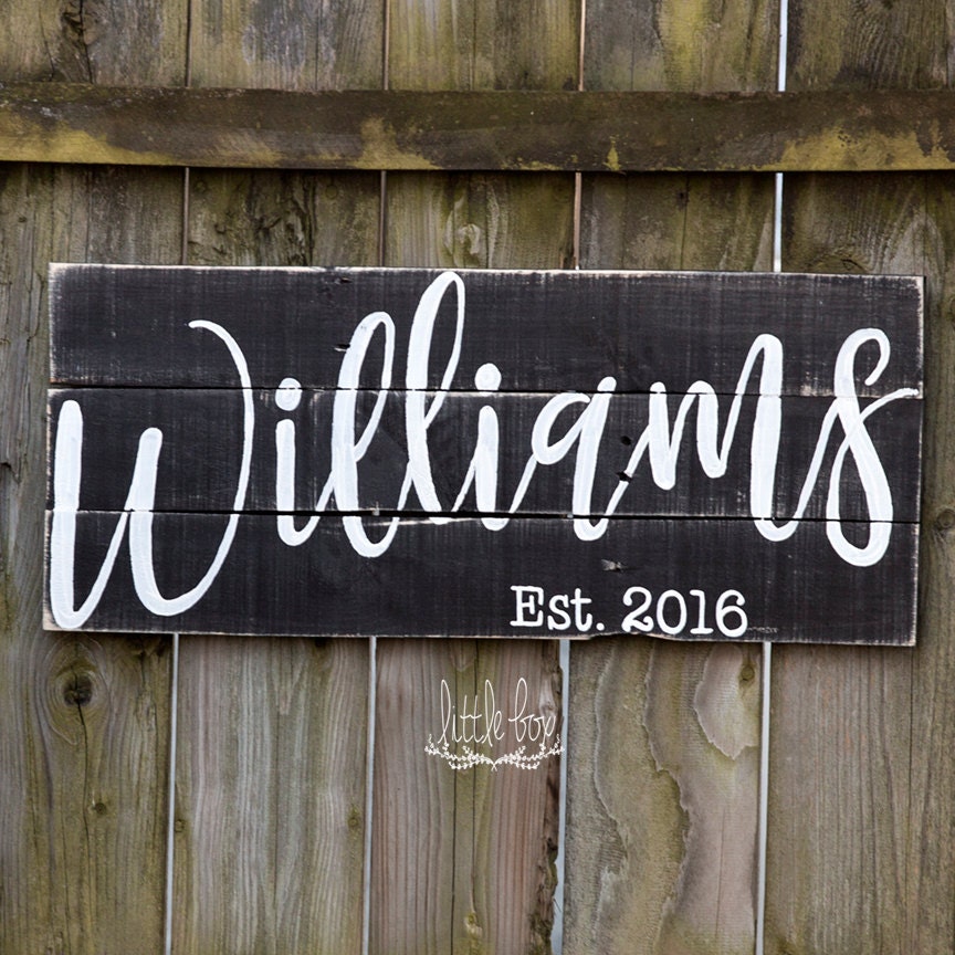 Free shipping, name sign, personalized gift, last name sign, last name