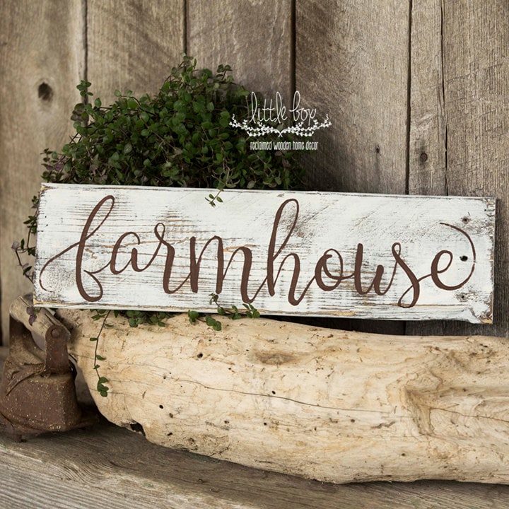Farmhouse Decor / Farmhouse Script Sign / Home Decor / Farmhouse Sign