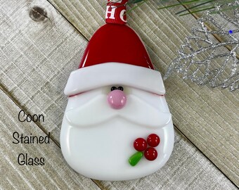 Whimsical Kris Kringle Santa Claus Old St Nick Gold Moon and Stars Accents Figurine Knick-Knack Christmas Holiday Decor Resin Santa Claus
